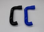 Silicone radiator hose at the bottom, lateral outflow